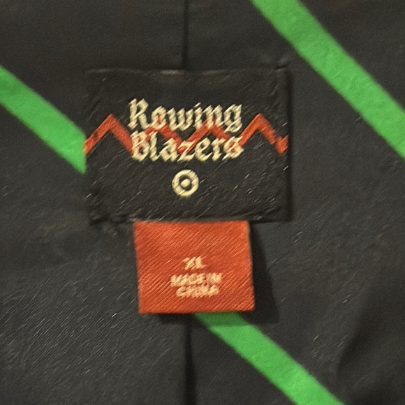 Rowing Blazers Black and White Blazer Jacket Size XL - Picture 2 of 6